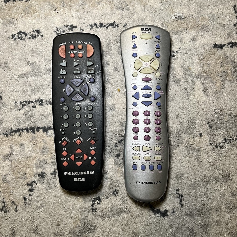 Set Of 2 RCA Universal Remotes RCU600WMS RCU500‎